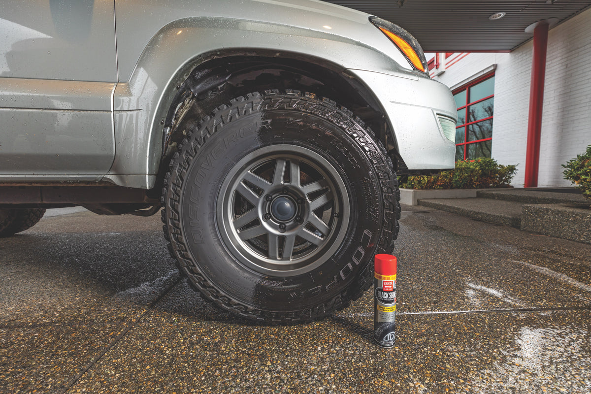 Tire Black King - TRY OUR TIRE GLOSS Rain or shine” ,all