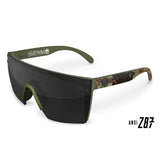 Heatwave Lazer Face Sunglasses: Topo Camo Z.87