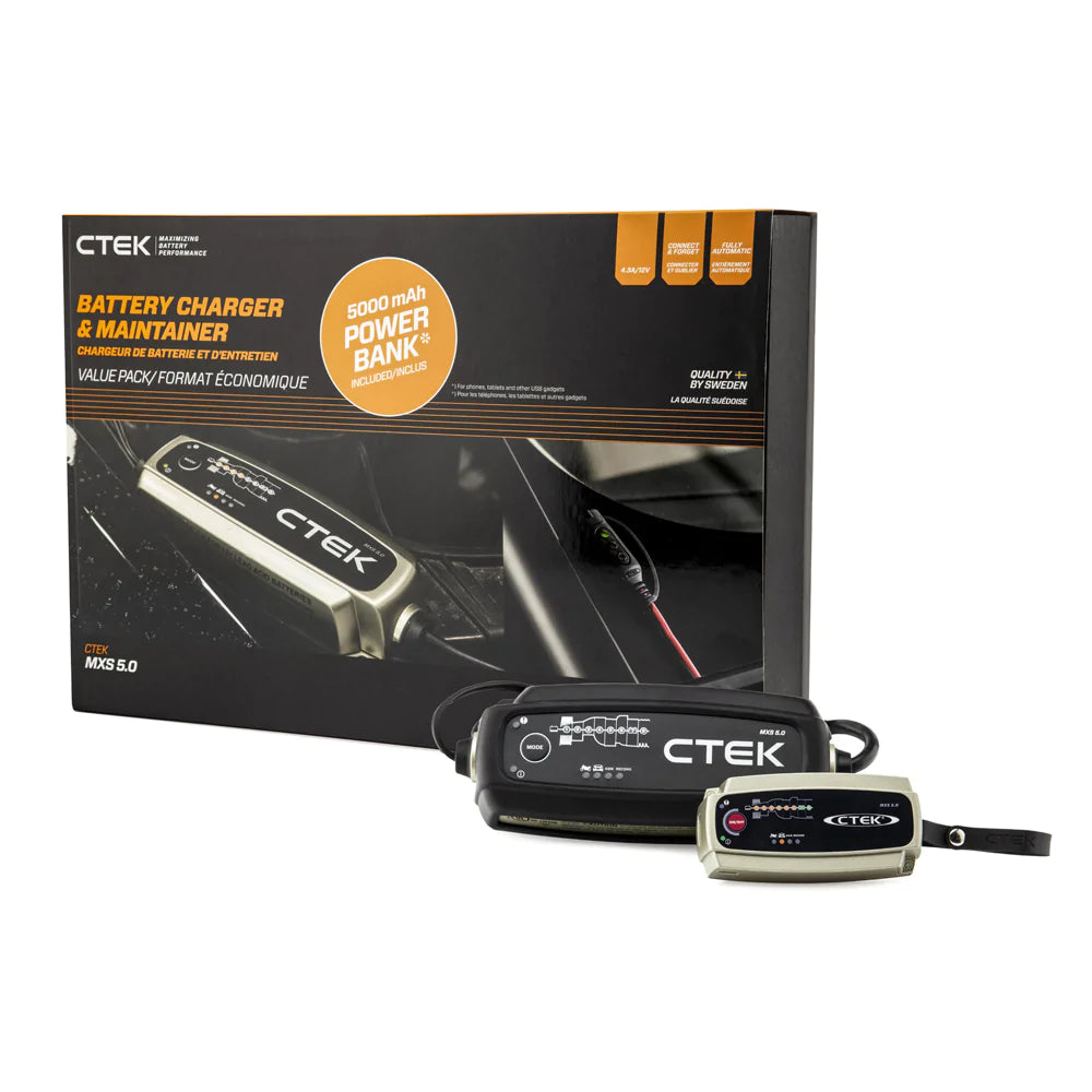 CTEK MXS 5.0 Portable Charger Clear