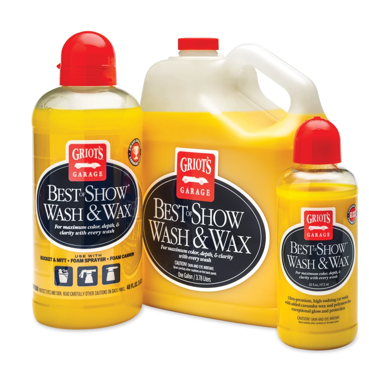 Griot's Garage Rinseless Wash & Wax Kit - with Bucket