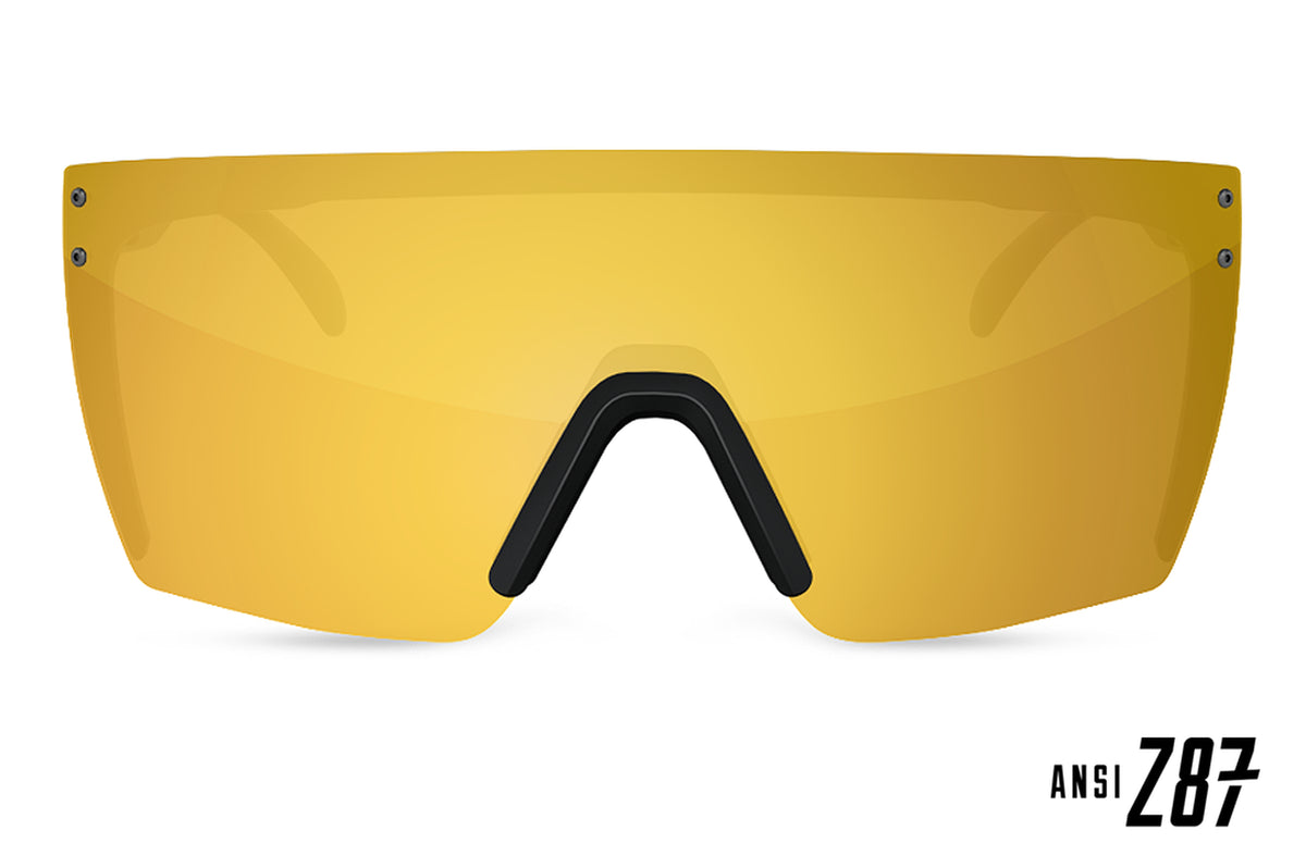 Heatwave Lazer Face Sunglasses: Gold Rush Z.87 – LZMFG