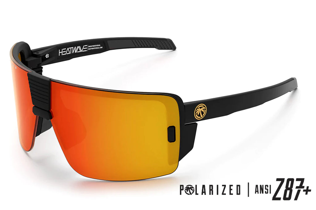 Heat Wave Visual Vise Z87 Sunglasses Black Frame: Ultra Black Lens w/ Polarized Ultra Black Lens