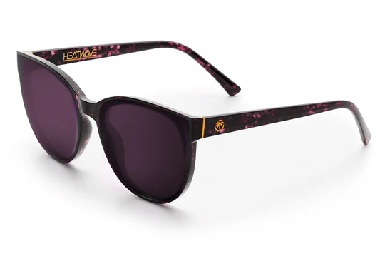 Heatwave Carat Sunglasses: Velvet Tortoise Frame, Purple Lens
