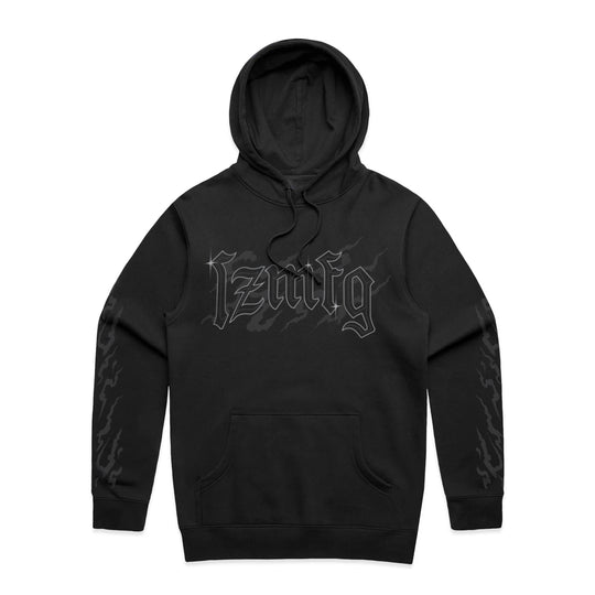 Gothic Chrome Hoodie | Black