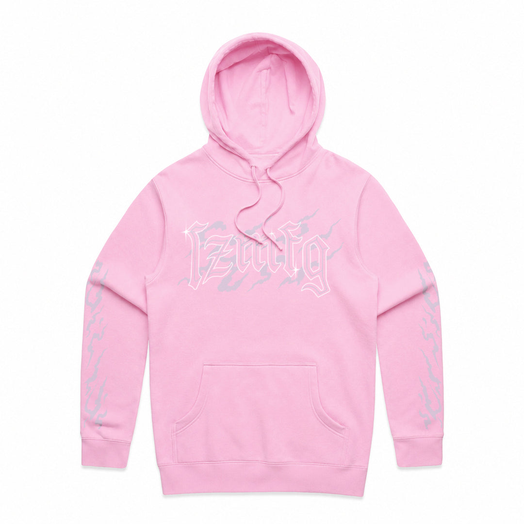 Gothic Chrome Hoodie | Pink