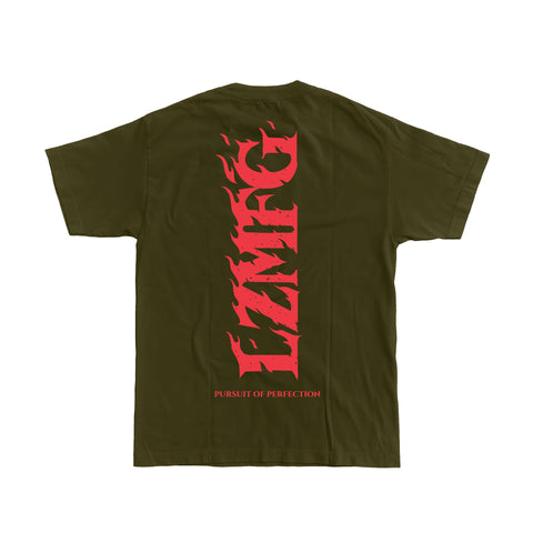Up In Flames Tee (Army)