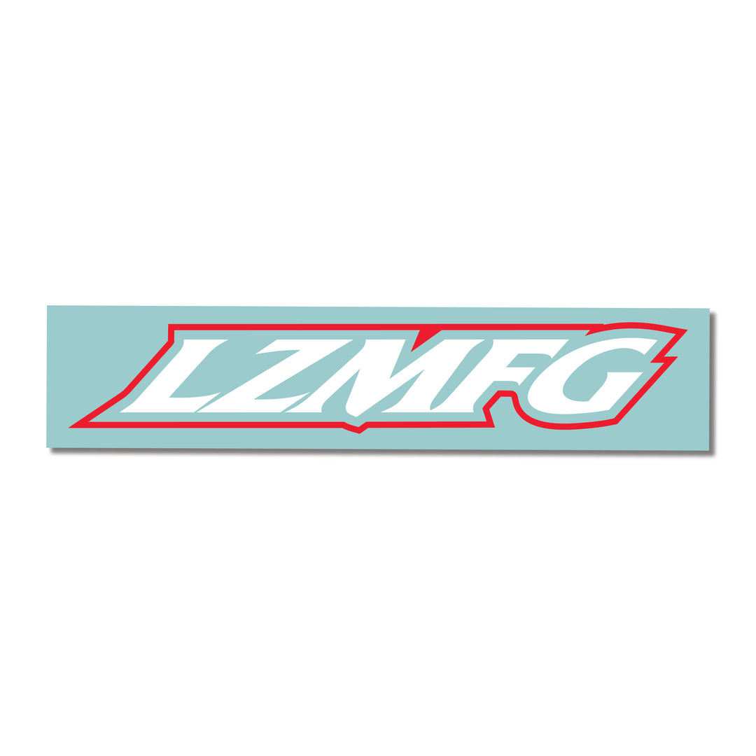 LZMFG Vinyl Die Cut Sticker - White and Red