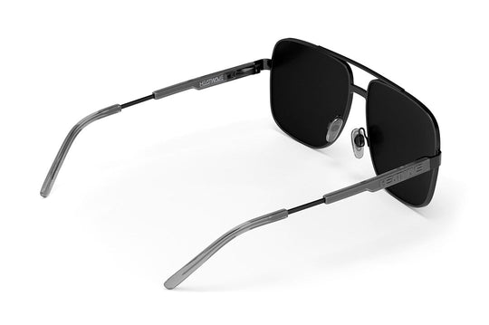 Nimitz Sunglasses: SATIN Black Frame ULTRA BLACK Lens