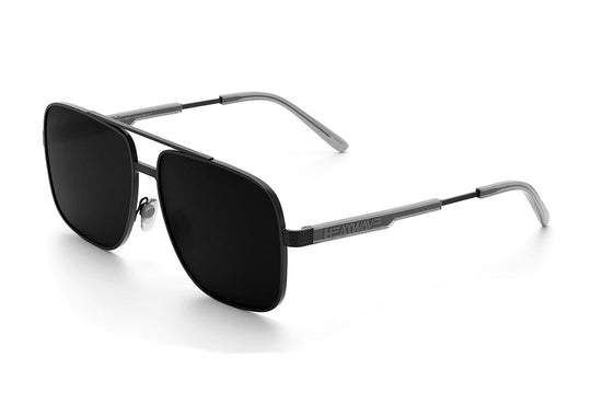 Nimitz Sunglasses: SATIN Black Frame ULTRA BLACK Lens