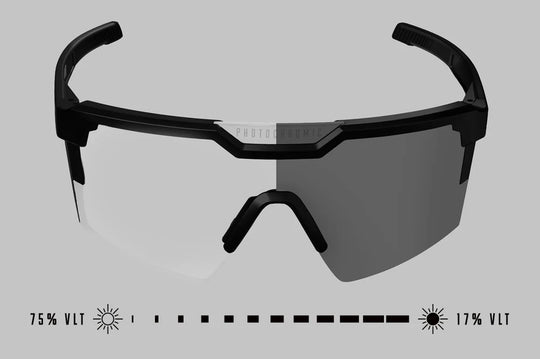 Future Tech Sunglasses: Black Frame Photochromic Lens Z87