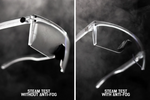 Heatwave Lazer Face Sunglasses: Vapor Clear Frame Clear Lens Z87+