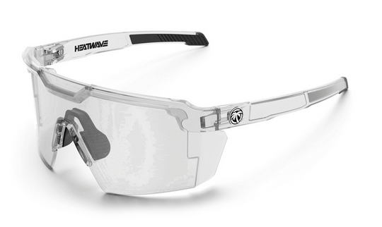 Heatwave Future Tech Photochromic Sunglasses: Vapor Clear Frame