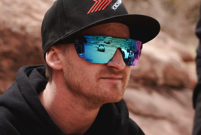 Heatwave Performance Quatro Sunglasses: Galaxy Blue Z87+ – LZMFG