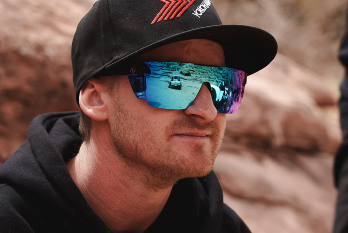 Heatwave Performance Quatro Sunglasses: Galaxy Blue Z87+