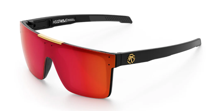 Heatwave Performance Quatro Sunglasses: Red/Orange Z87+