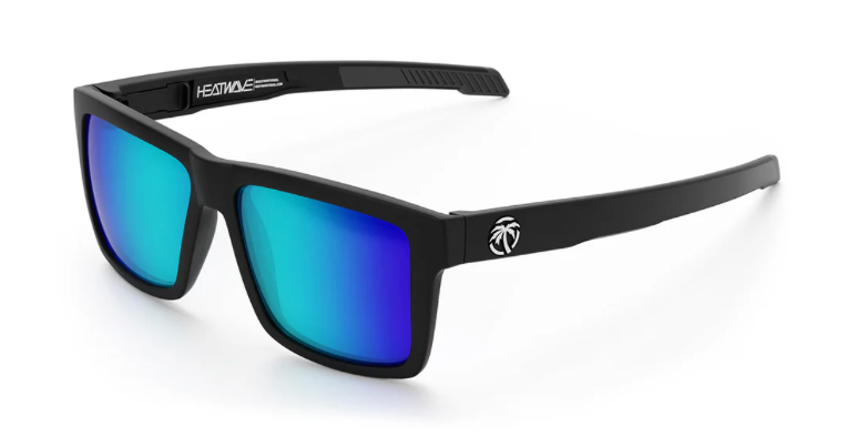 Heatwave Performance Vise Sunglasses- Black: Galaxy Blue