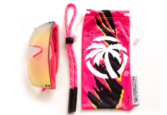 Heatwave Kids Lazer Face Sunglasses: Pink Waverunner