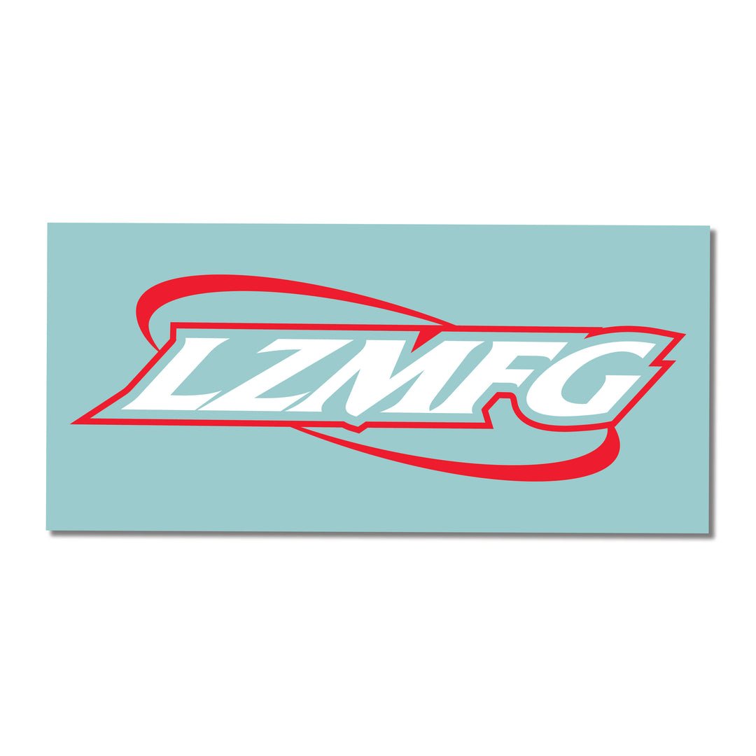 Team Vinyl Die Cut Sticker - White and Red