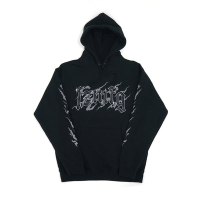 Gothic Chrome Hoodie | Black