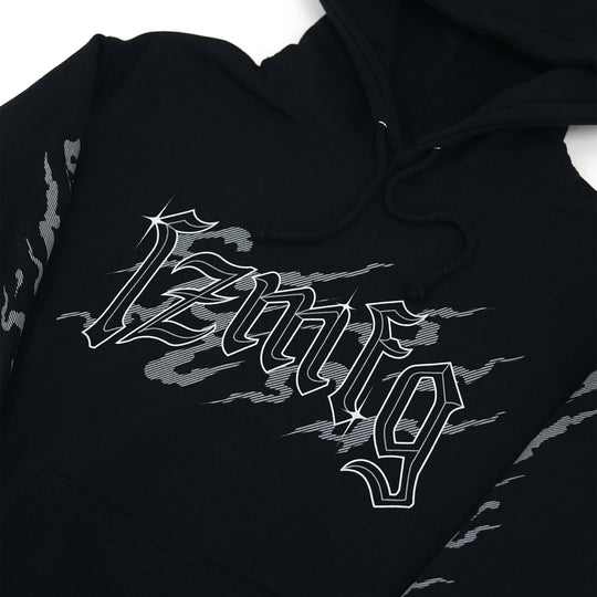 Gothic Chrome Hoodie | Black