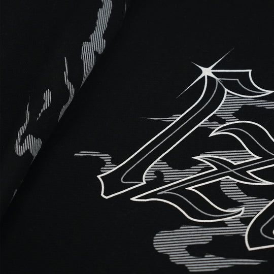 Gothic Chrome Hoodie | Black