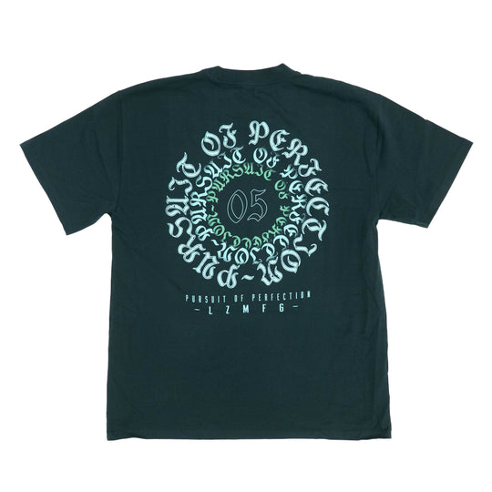Blackletter Crest Heavyweight Tee: Pine Green