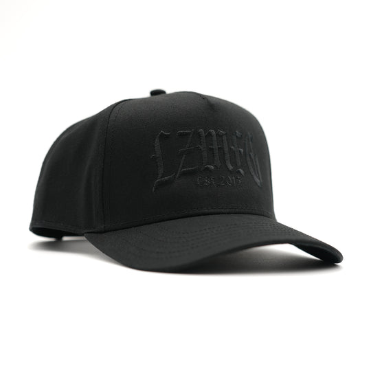 Gothic Embroidered Hat: Black Edition