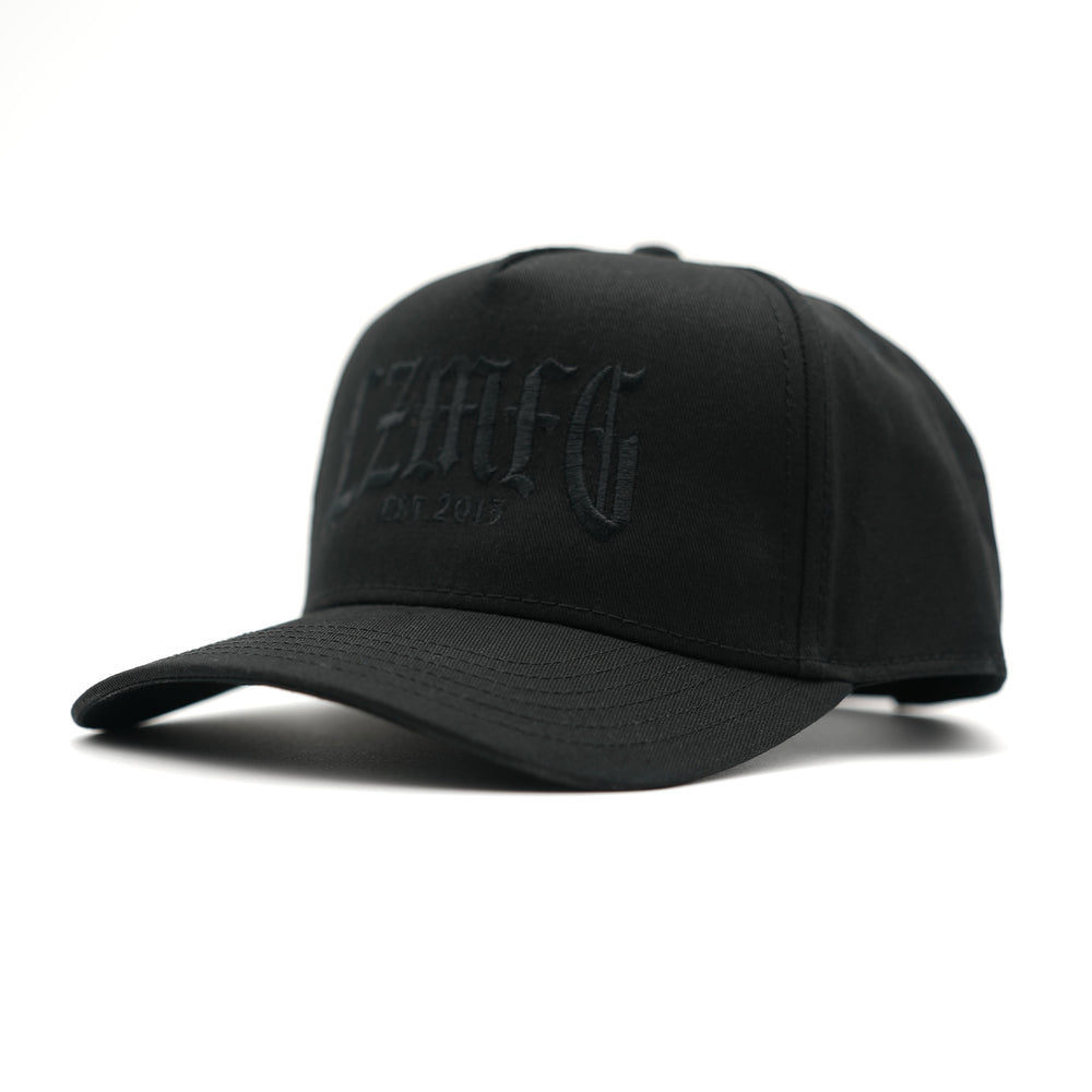 Gothic Embroidered Hat: Black Edition