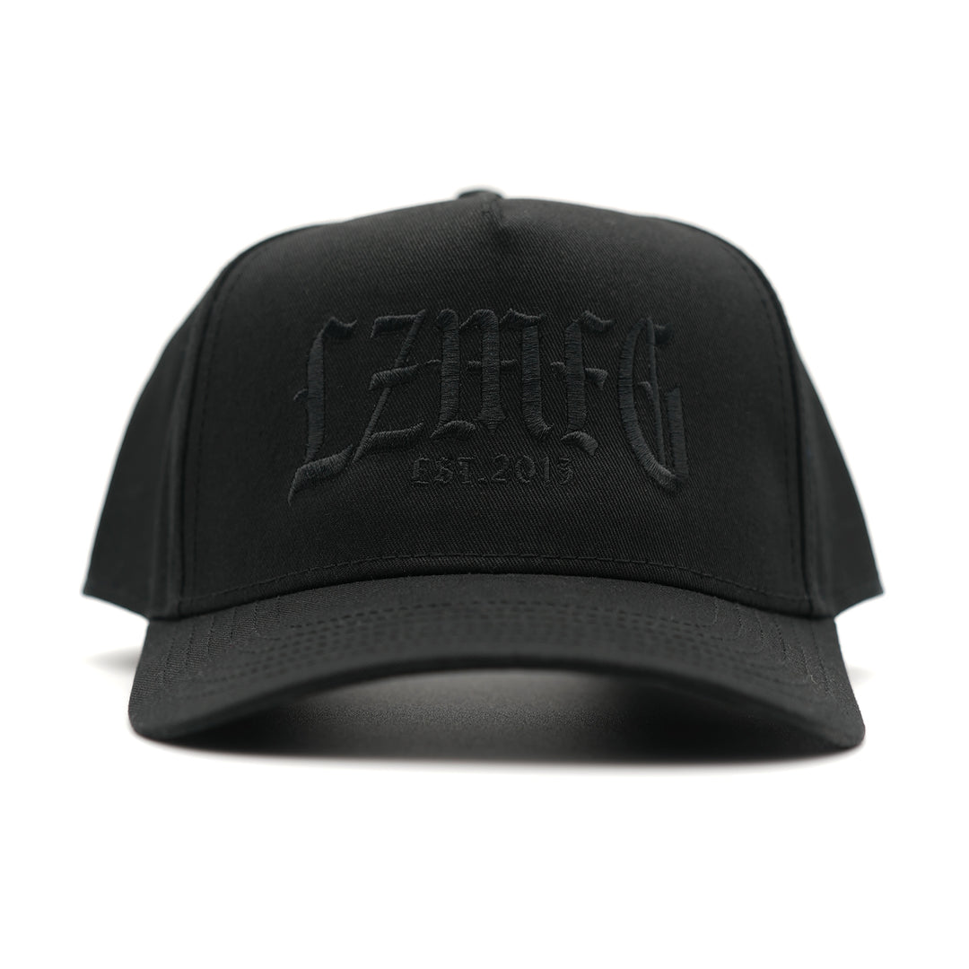 Gothic Embroidered Hat: Black Edition