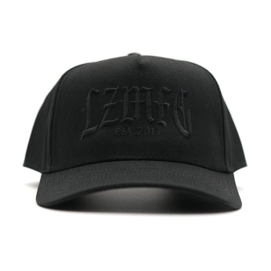 Gothic Embroidered Hat: Black Edition