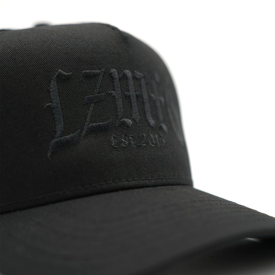 Gothic Embroidered Hat: Black Edition