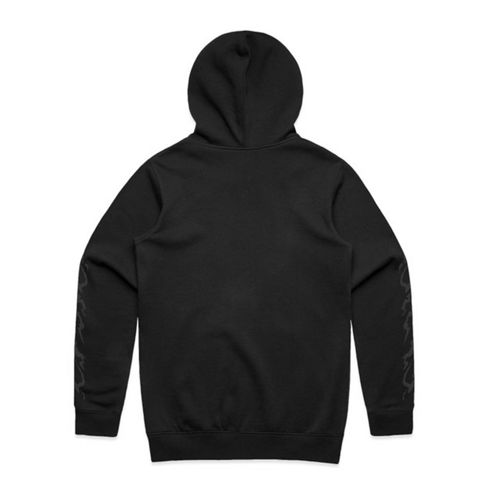 Gothic Chrome Hoodie | Black