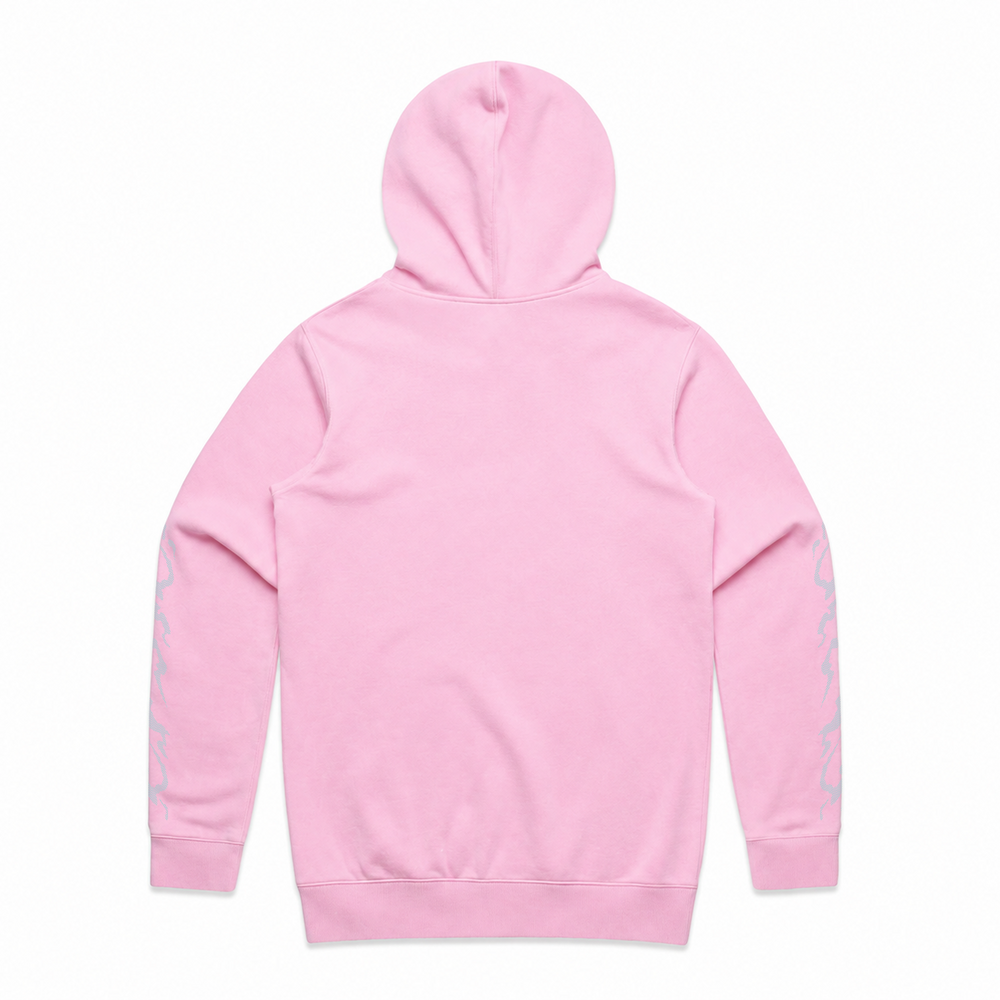 Gothic Chrome Hoodie | Pink