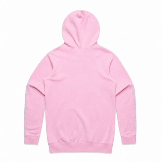 Gothic Chrome Hoodie | Pink