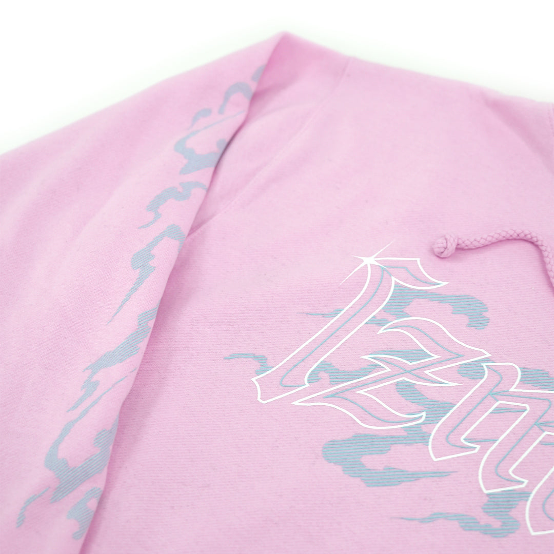 Gothic Chrome Hoodie | Pink