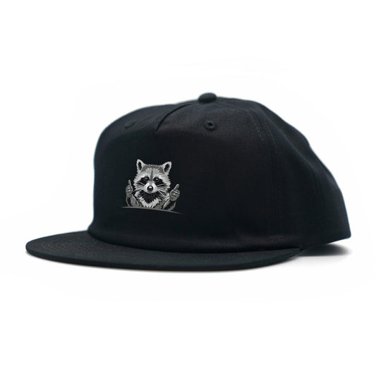 F22 Raccoon Hat: Black
