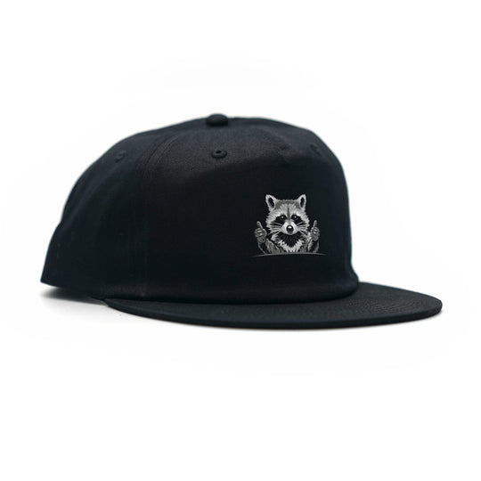 F22 Raccoon Hat: Black