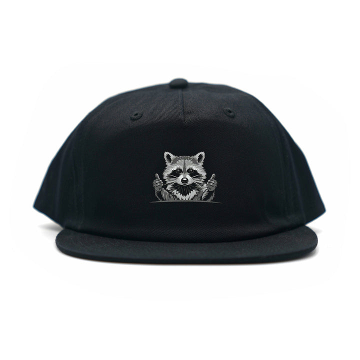 F22 Raccoon Hat: Black