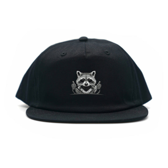 F22 Raccoon Hat: Black