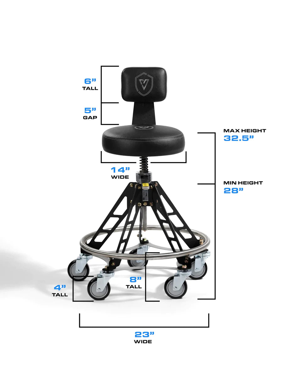 Vyper Chair- Elevated Steel Max with Quick Height