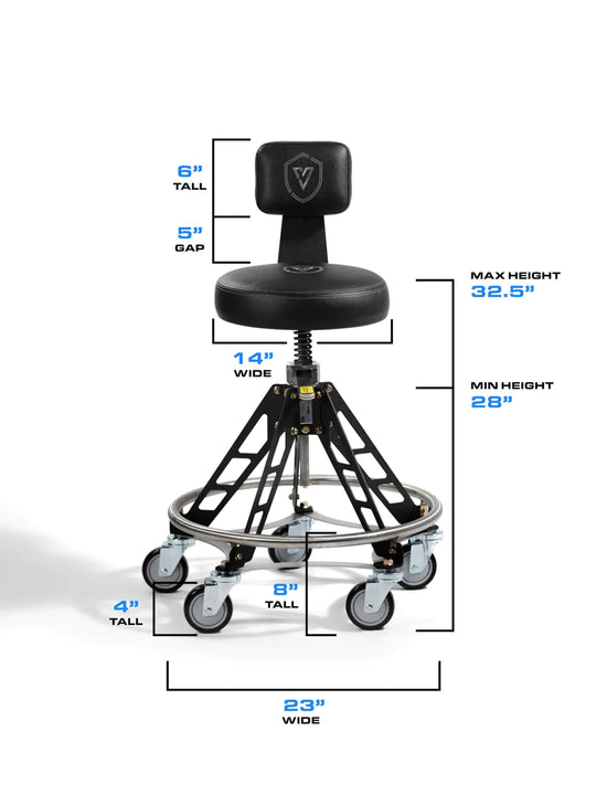 Vyper Chair- Elevated Steel Max with Quick Height