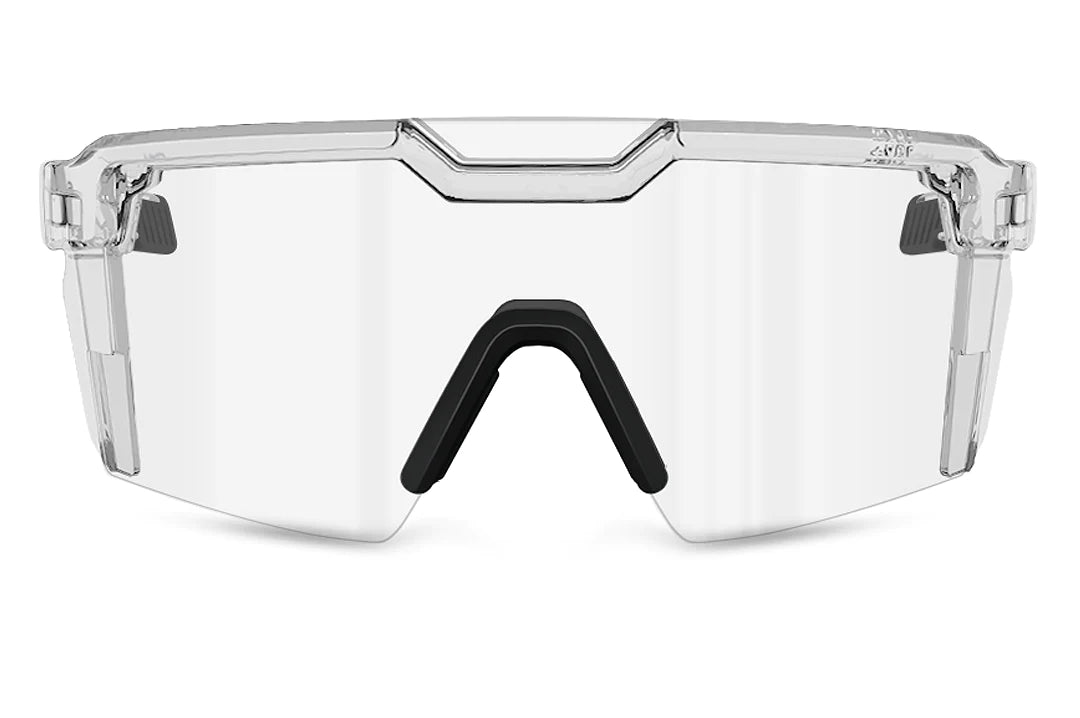 Heatwave Future Tech Sunglasses: Vapor Clear Frame Clear Lens Z87+