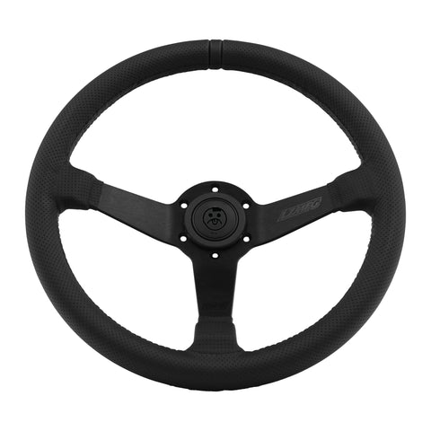 Perforated Leather LZMFG Steering Wheel - Black Edition