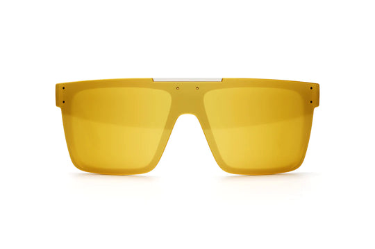 Heatwave Quatro White Frame, Gold Lens