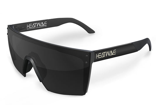 Heatwave Lazer Face Sunglasses: Black Metal Customs