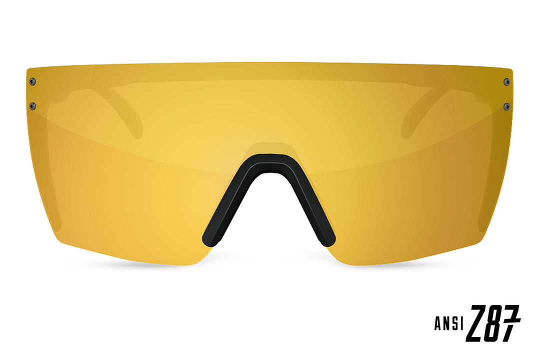 Heatwave Lazer Face Sunglasses: Gold Rush Z.87