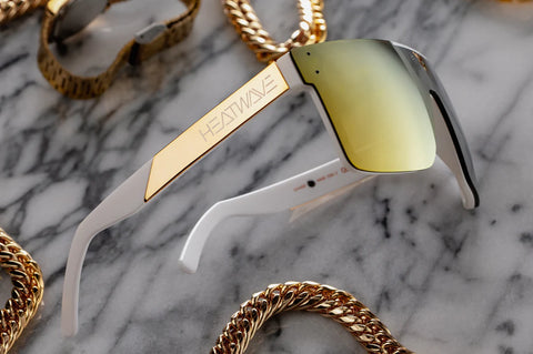 Gold lens sunglasses sales